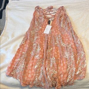 Floral Peach Women's Top